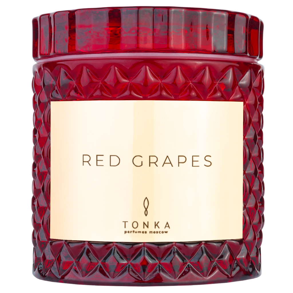 Ароматическая свеча RED GRAPES виноград 50 мл купить в интернет-магазине  Tonka Perfumes